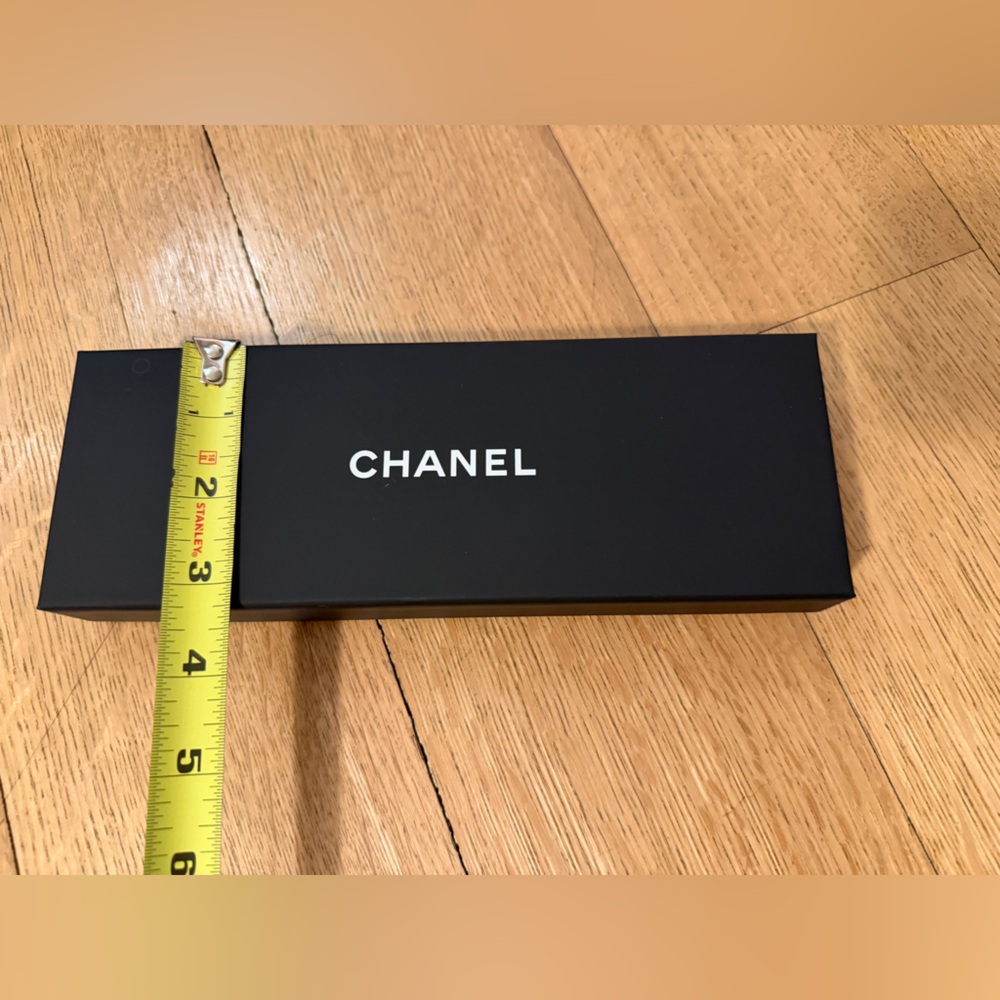 Chanel Sleek Black Box with Ribbon